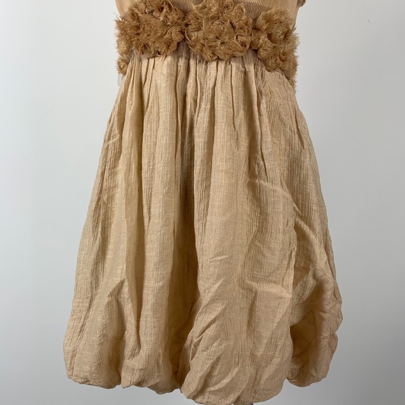 Marquis Large Dress Gold Bubble Skirt Party - Picture 3 of 6